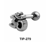 Om Shaped Upper Ear Piercing TIP-279