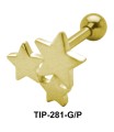 Tri Star Helix Ear Piercing TIP-281