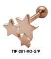 Tri Star Helix Ear Piercing TIP-281