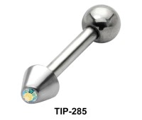 Lamp Shaped Stone Set Helix Piercing TIP-285