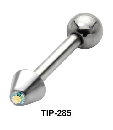 Lamp Shaped Stone Set Helix Piercing TIP-285