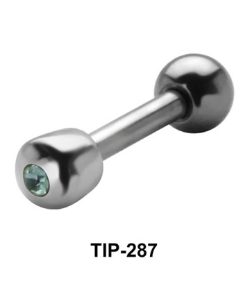 Simple Stone Set Helix Piercing TIP-287