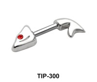 Fish Bone Double Upper Ear Piercing TIP-300