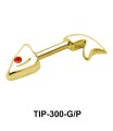 Fish Bone Double Upper Ear Piercing TIP-300