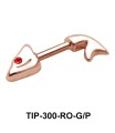 Fish Bone Double Upper Ear Piercing TIP-300
