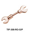 Instrument Shaped Helix Piercing TIP-308