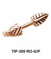 Leafy Shaped Helix Piercing TIP-309