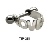Love Dangler Upper Ear Cartilage Mini Shields TIP-351