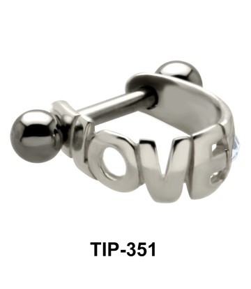 Love Dangler Upper Ear Cartilage Mini Shields TIP-351