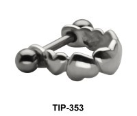 Heart Dangler Upper Ear Cartilage Mini Shields TIP-353
