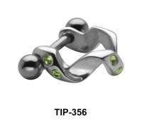 Twisted Dangler Upper Ear Cartilage Mini Shields TIP-356