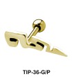 Stylish Blade Shaped Helix Piercing TIP-36