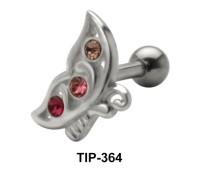 Settled Butterfly Shaped Helix Piercing TIP-364