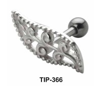 Designer Leaf Shaped Helix Piercing TIP-366