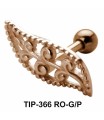 Designer Leaf Shaped Helix Piercing TIP-366