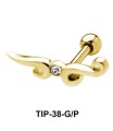 Stone Set Nice Design Helix Piercing TIP-38
