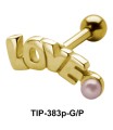 LOVE Pearl Helix Ear Piercing TIP-383p