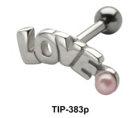LOVE Pearl Helix Ear Piercing TIP-383p