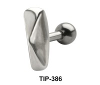 Longish Pyramid Helix Ear Piercing TIP-386