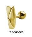 Longish Pyramid Helix Ear Piercing TIP-386