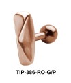 Longish Pyramid Helix Ear Piercing TIP-386