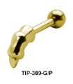 Dropping Fluid Shaped Helix Piercing TIP-389