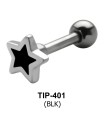 Enameled Star Shaped Helix Piercing TIP-401