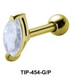 Marquise Stone Set Helix TIP-454