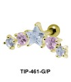 Multiple Stones Set Helix TIP-461