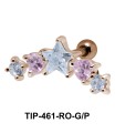 Multiple Stones Set Helix TIP-461