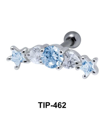 Multiple Stones Set Helix TIP-462