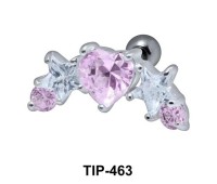 Heart n Star Stones Helix TIP-463