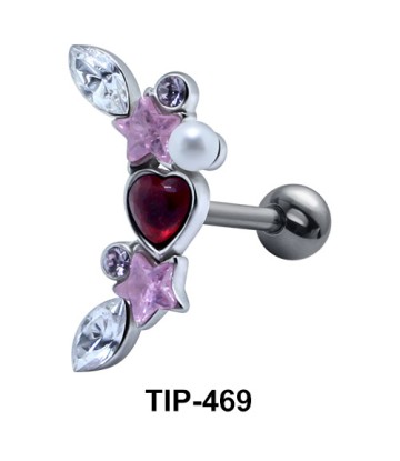 Multiple Stones Helix Ear Piercing TIP-469