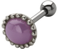 Milky Stone Ear Piercing TIP-482 