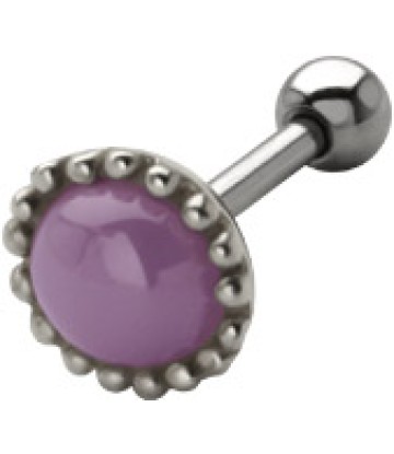 Milky Stone Ear Piercing TIP-482 