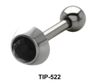 Large Black Stone Helix Ear Piercing TIP-522