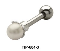 Big Pearl Set Helix Piercing TIP-604