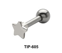 Solid Star Shaped Helix Piercing TIP-605