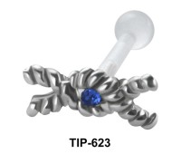 Oval With Cross Shaped PTFE Internal Barbells TIP-623