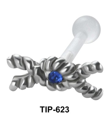 Oval With Cross Shaped PTFE Internal Barbells TIP-623