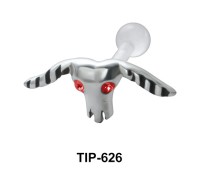 Buffalo Shaped PTFE Internal Barbells TIP-626