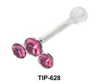 Tri Stone PTFE Internal Barbells TIP-628