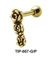 Tri Rose Shaped Helix Piercing TIP-667