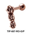 Tri Rose Shaped Helix Piercing TIP-667