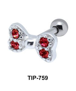 Bow Helix Ear Piercing TIP-759