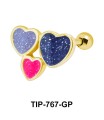 Enamel Hearts Helix Ear Piercing TIP-767