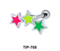 Enameled stars Upper Ear Piercing TIP-768