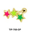 Enameled stars Upper Ear Piercing TIP-768