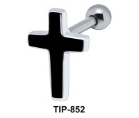 Enamel Cross Helix Ear Piercing TIP-852