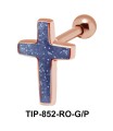 Enamel Cross Helix Ear Piercing TIP-852